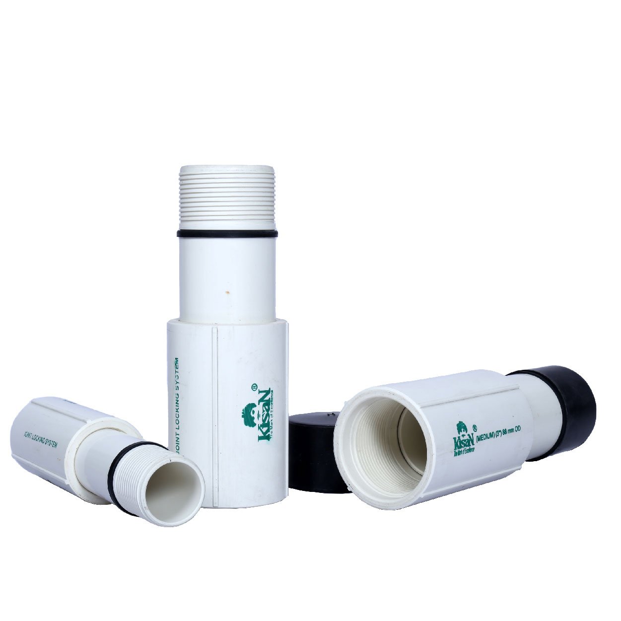 Kisan submersible column pipes for borewell applications